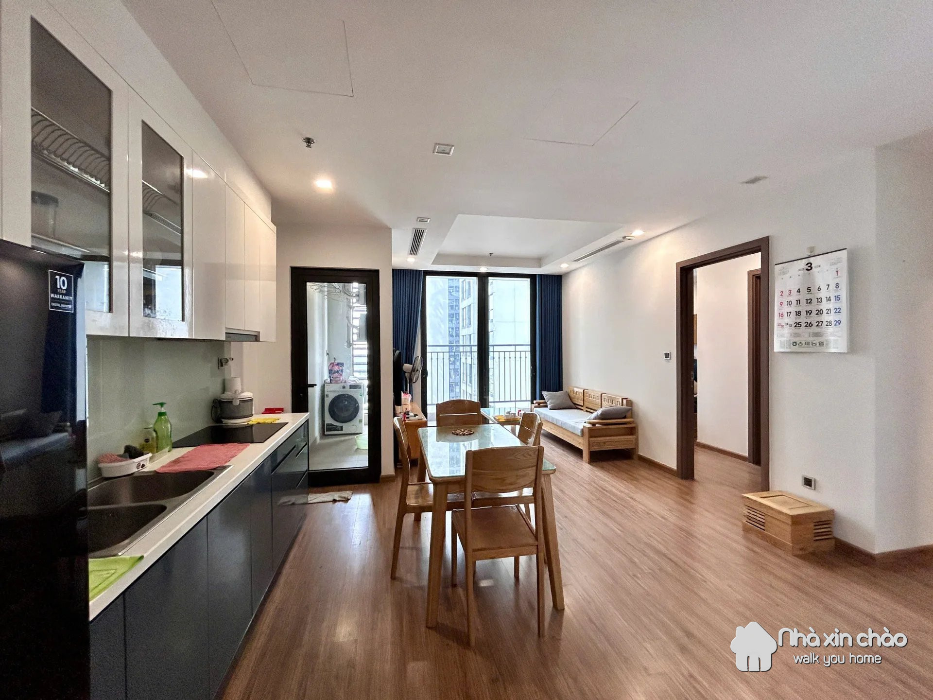 Cho thuê căn hộ 2PN Vinhomes Green Bay – Giá 15.5 Tr/th – Mã NXC85286