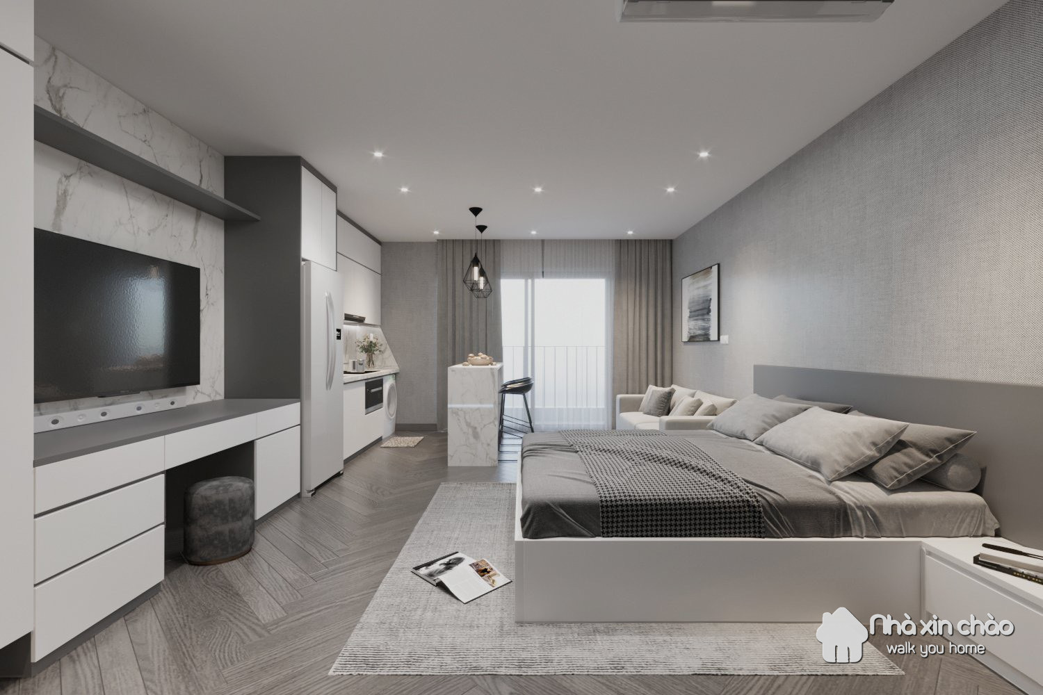 Thuê Studio siuuu đẹpppp. Giá 14tr/tháng tại D'capitale Trần Duy Hưng