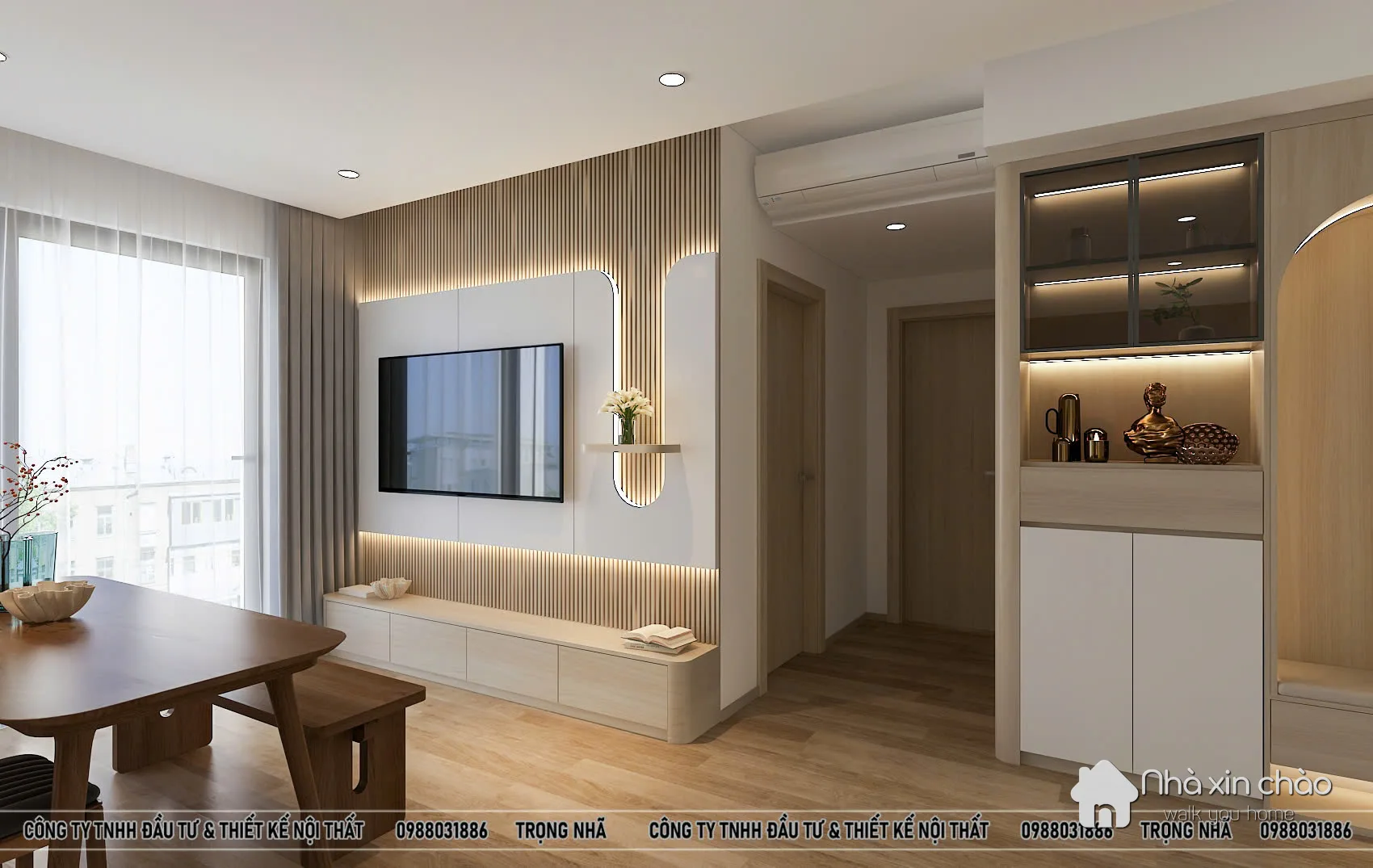 Cho thuê căn hộ 2 ngủ 2 vệ sinh 76m2 full nội thất tại Lumi Hà Nội - Căn mới hoàn thiện nội thất - Hình 3