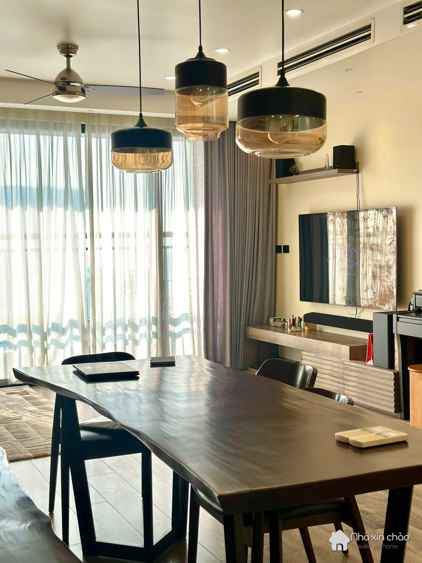Cho thuê căn hộ 3 ngủ sửa thành 2 full nội thất cao cấp tại HongKong Tower 243A Đê La Thành - Hình 4