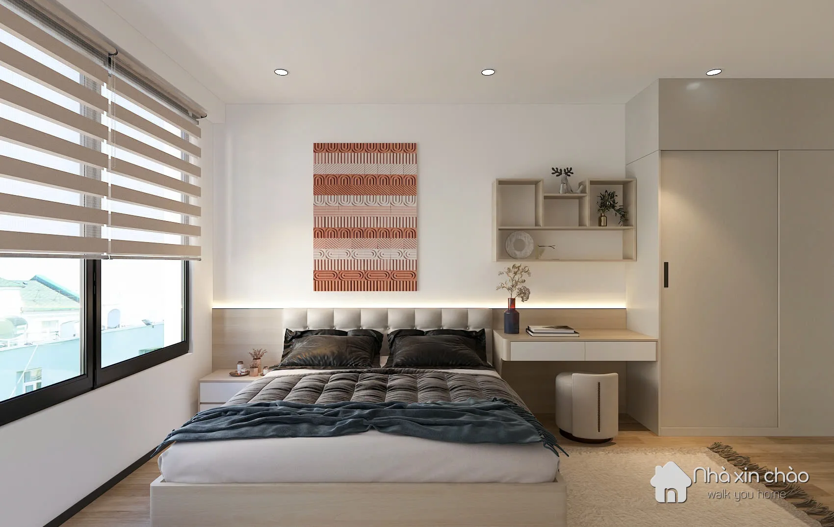 Cho thuê căn hộ 2 ngủ 2 vệ sinh 76m2 full nội thất tại Lumi Hà Nội - Căn mới hoàn thiện nội thất - Hình 5