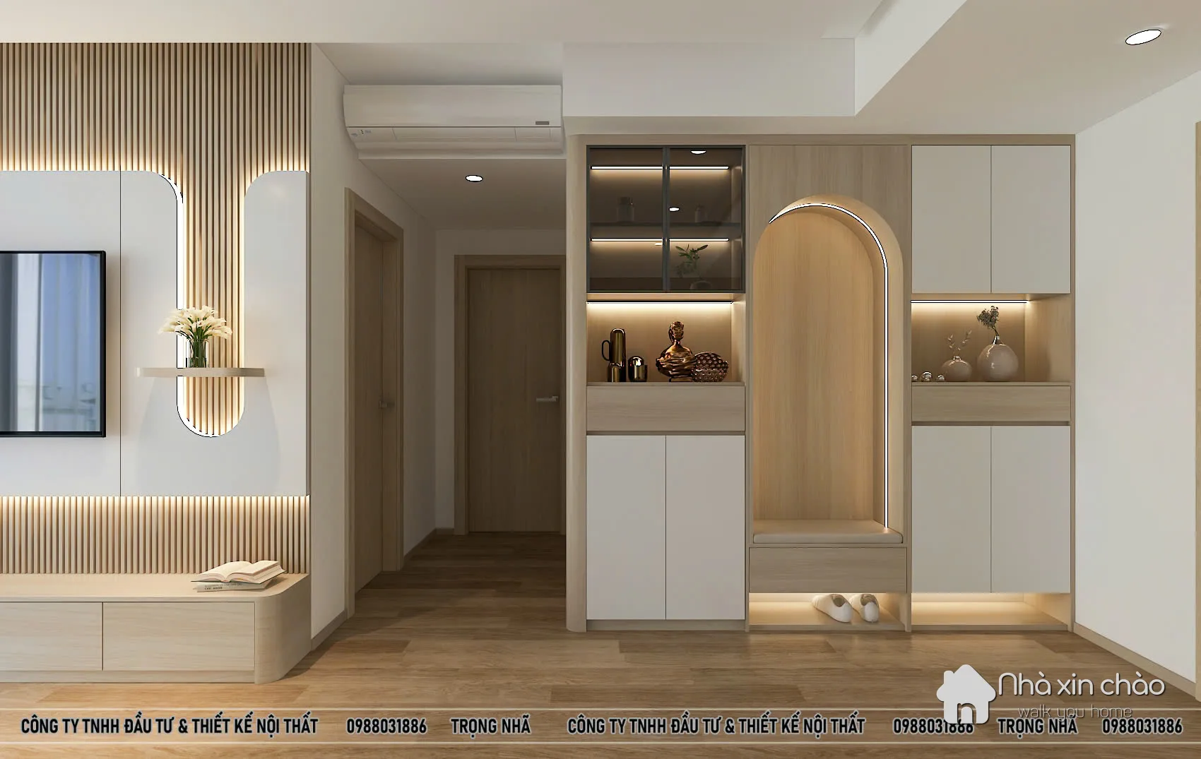 Cho thuê căn hộ 2 ngủ 2 vệ sinh 76m2 full nội thất tại Lumi Hà Nội - Căn mới hoàn thiện nội thất - Hình 2