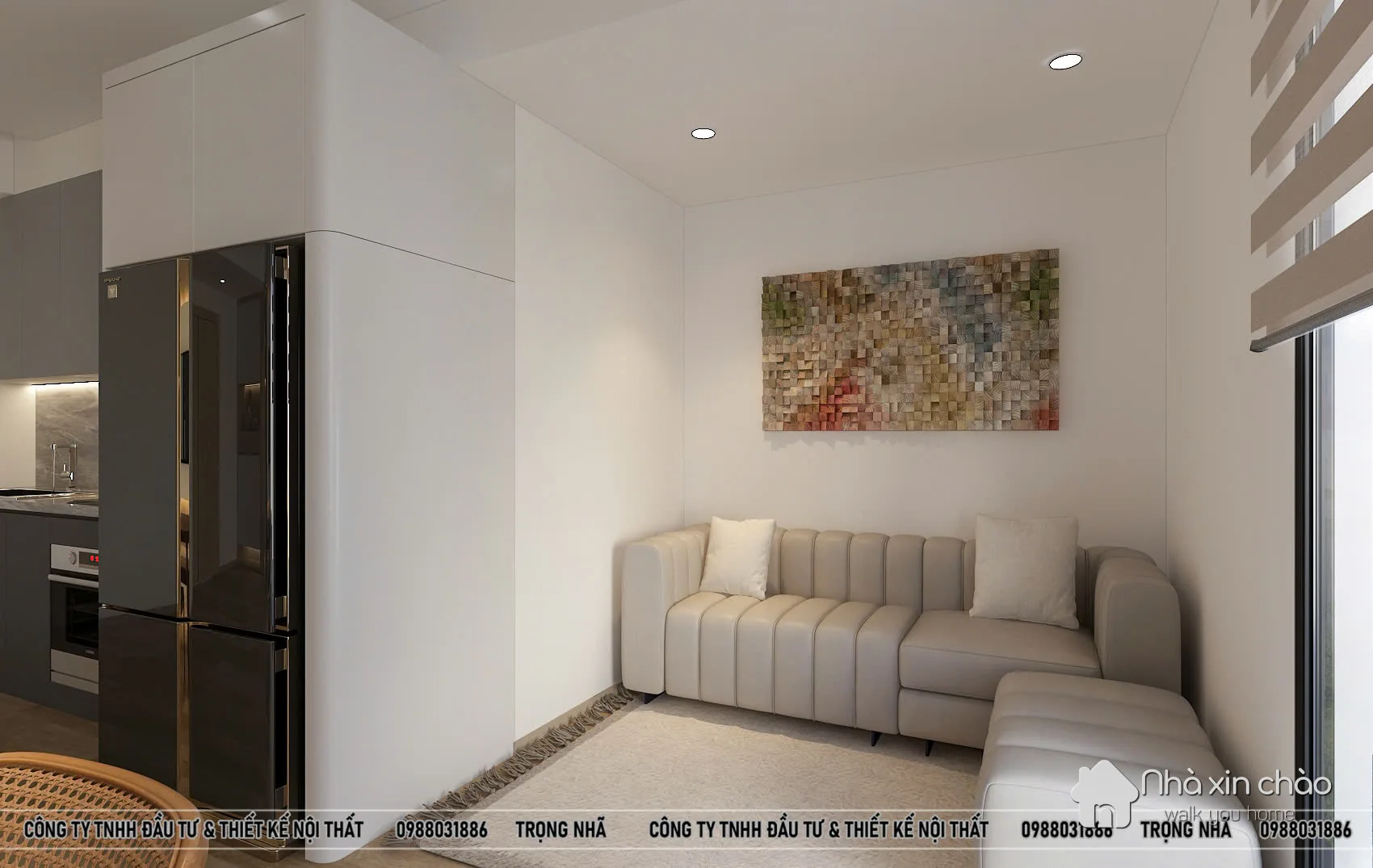 Cho thuê căn hộ 2 ngủ 2 vệ sinh 76m2 full nội thất tại Lumi Hà Nội - Căn mới hoàn thiện nội thất - Hình 4